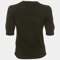 Dolce & Gabbana Black Applique Cashmere Knit Jumper S