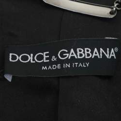 Dolce & Gabbana Black Rabbit Fur Jacket M