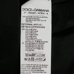 Pre Owned Dolce & Gabbana Black Sex Print Cotton Oversized T-Shirt S