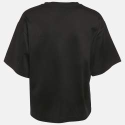 Pre Owned Dolce & Gabbana Black Sex Print Cotton Oversized T-Shirt S