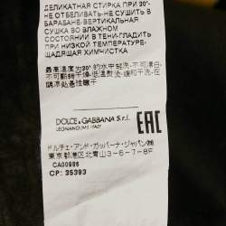 Pre Owned Dolce & Gabbana Black Bring Me To The Moon Print Jersey Sleeveless Top XS