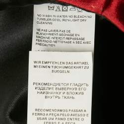 مملوكة مسبقًا فستان ميني دولتشي أند غابانا جاكار أحمر  داكن لوريكس مقاس صغير - سمول