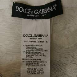 Pre Owned Dolce & Gabbana White Mesh and Satin Bustier Top XS