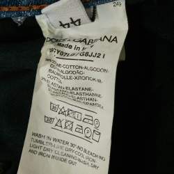 Pre Owned Dolce & Gabbana Blue Denim Slim Fit Jeans M
