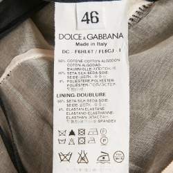 مملوكة مسبقًا Dolce & Gabbana Black Floral Lace Long Sleeve Maxi Dress L