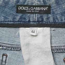 Pre Owned Dolce & Gabbana Blue Faded Denim Jeans M Waist 32"