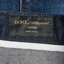 Pre Owned Dolce & Gabbana Denim Raw Edge Detail Shorts L Waist 33"