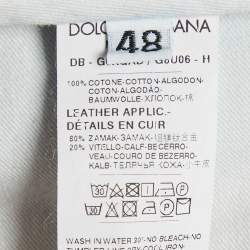 Pre Owned Dolce & Gabbana Denim Raw Edge Detail Shorts L Waist 33"