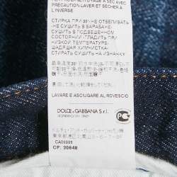 Pre Owned Dolce & Gabbana Denim Raw Edge Detail Shorts L Waist 33"