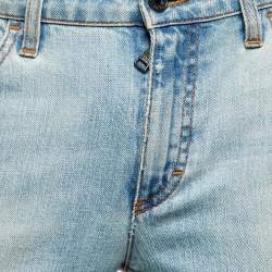 Pre Owned بنطلون جينز دولتشي آند غابانا دينم أزرق ضيق الساق مقاس متوسط