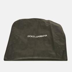 Pre Owned Dolce & Gabbana Gold & Red Bow Embellished Jacquard Cape M   