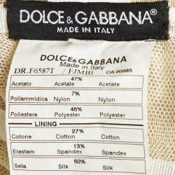 Pre Owned Dolce & Gabbana Bold Brocade Corset Mini Dress S