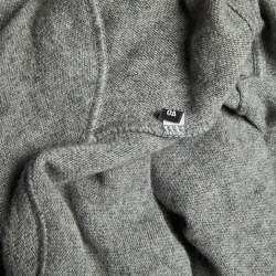 Pre Owned Dolce & Gabbana Grey Wool Knit Hooded Sweater Dress S