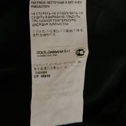 Pre Owned Dolce & Gabbana Black Children's Drawing Crepe Mini Dress S