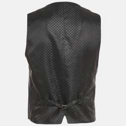 Pre Owned Dolce & Gabbana Navy Blue Wool Formal Vest L