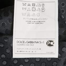 Pre Owned Dolce & Gabbana Navy Blue Wool Formal Vest L