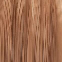 Pre Owned Dolce & Gabbana Brown Georgette Plisse Midi Skirt L