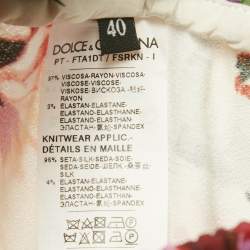 Pre Owned Dolce & Gabbana Multicolor Floral Print Crepe La Modaé Bellezza Pants S