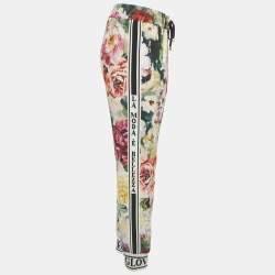 Pre Owned Dolce & Gabbana Multicolor Floral Print Crepe La Modaé Bellezza Pants S