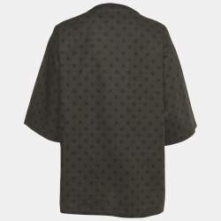 Pre Owned Dolce & Gabbana Red/Black Printed Cotton Lisola di Capri Top L