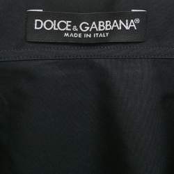 Pre Owned Dolce & Gabbana Black Cotton Oversize Tunic S 