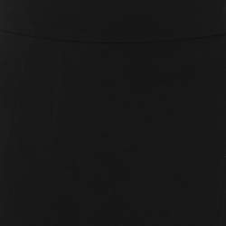 Pre Owned Dolce & Gabbana Black Knit Asymmetric Midi Skirt S