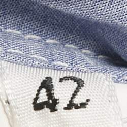 Pre Owned Dolce & Gabbana Blue Majolica Print Poplin Maxi Skirt M