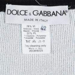 Dolce & Gabbana Monochrome Layered Rib Knit Sleeveless Tank Top M