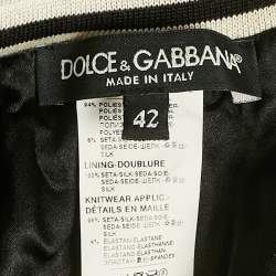 Pre Owned Dolce & Gabbana Metallic Leopard Pattern Sequin Trackpants M