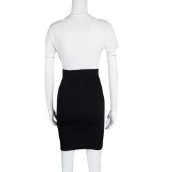 Dolce & Gabbana Black High Waist Pleat Detail Pencil Skirt M