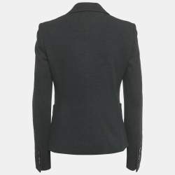 Pre Owned Dolce & Gabbana Black Viscose Blend Single Breasted Blazer M