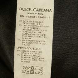 مملوكة مسبقًا Dolce & Gabbana Black Printed Crepe Mini Dress M