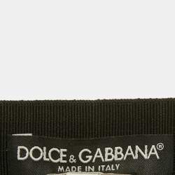 Pre Owned Dolce & Gabbana Black Crepe Pleated Mini Skirt M
