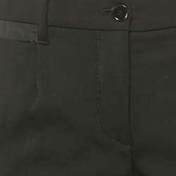Pre Owned Dolce & Gabbana Black Wool Blend Formal Trousers S