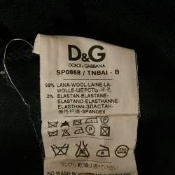 Pre Owned D&G Black Wool Formal Trousers S 