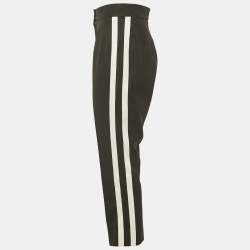 Pre Owned Dolce & Gabbana Black Gabardine Tapered Trousers S