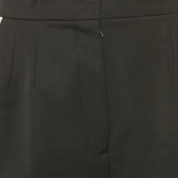 Pre Owned Dolce & Gabbana Black Gabardine Tapered Trousers S