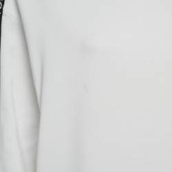 Pre Owned Dolce & Gabbana White Band Logo Cotton Sweatshirt M