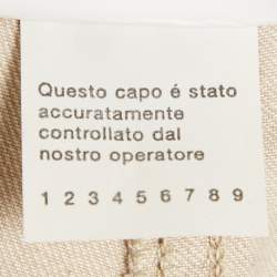 Pre Owned Dolce & Gabbana Beige Cotton Straight-Leg Jeans S Waist 28"