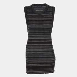 Pre Owned Dolce & Gabbana Multicolor Rib Knit Sleeveless Tops XL