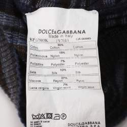 Pre Owned Dolce & Gabbana Multicolor Rib Knit Sleeveless Tops XL