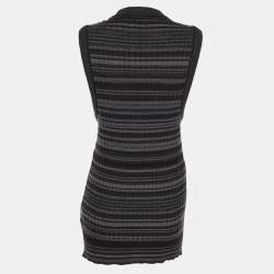 Pre Owned Dolce & Gabbana Multicolor Rib Knit Sleeveless Tops XL