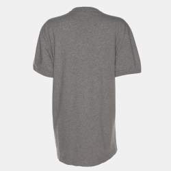 Pre Owned Dolce & Gabbana Grey Jersey Rocky V Neck T-Shirt XXXL