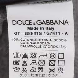 Pre Owned Dolce & Gabbana Grey Jersey Rocky V Neck T-Shirt XXXL