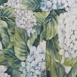 مملوكة مسبقًا Dolce & Gabbana Green Printed Silk Shorts S