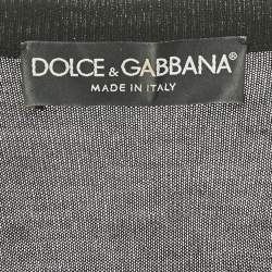 Pre Owned كاردين جيرسيه دولتشي أند غابانا جاكار زهور أسود قطن كبير