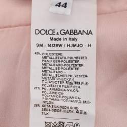 Pre Owned Dolce & Gabbana Metallic Lurex Mini Skirt 