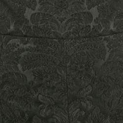 Pre Owned Dolce & Gabbana Black Side Trim Jacquard Trousers M