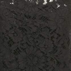 Pre Owned Dolce & Gabbana Black Lace Sleeveless Top S