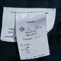 مملوكة مسبقًا بنطلون دولتشي آند غابانا قطن أزرق رسمي مقاس ضخم - إكس إكس لارج